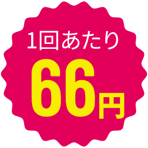 1回あたり66円